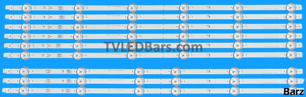 Original Full LED Backlight Array Vestel 55 VES550QNYL-2D-N01 VES550QNYL-2D-N03 VES550QNYL-2D-N01 VES550QNYS-2D-N01 SVV550AW9 A + B 6xA 3xB 9pcs BZ445808