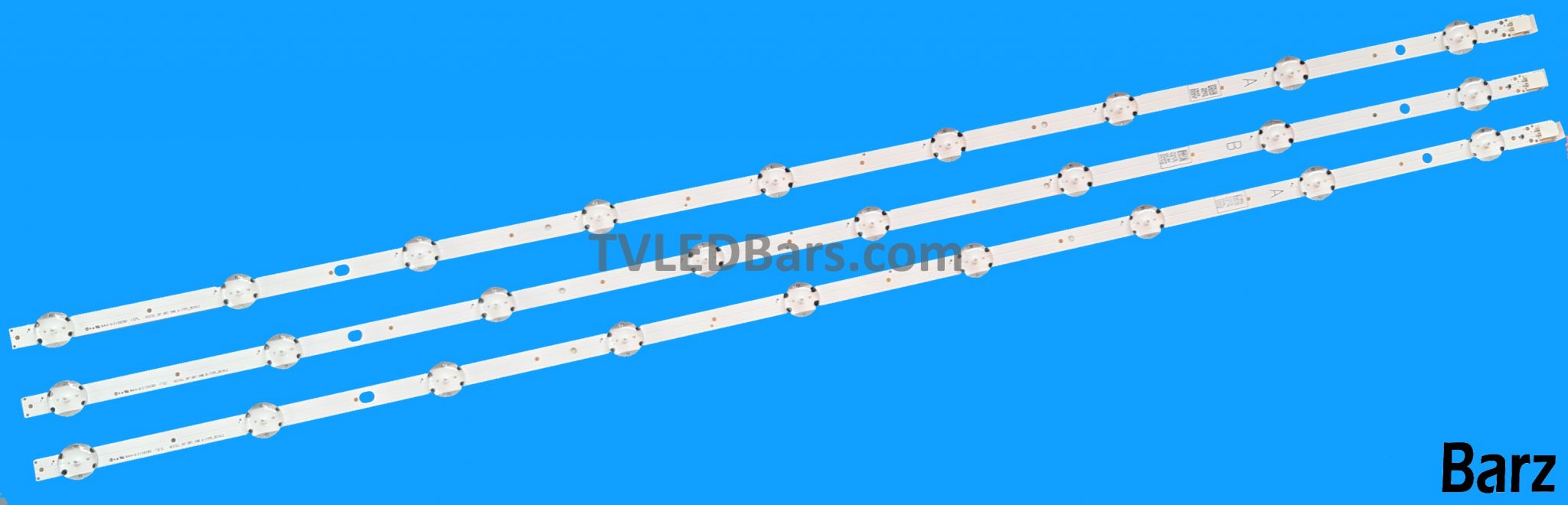 Kit De 3 Barres LED DLED Pour Téléviseur Vestel 39 Pouces - Modèle 39-DRT-VNB-A/B T390HVN04.0, Longueur 730 Mm
