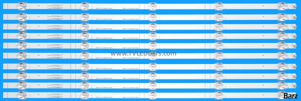Barz LED Backlight Array Hisense 65A6GTUK 65A6BGTUK 65A6KTUK 65" HD650Y1U72-T0L2 HD650Y1U71-T0L3 LB6508H 10pcs