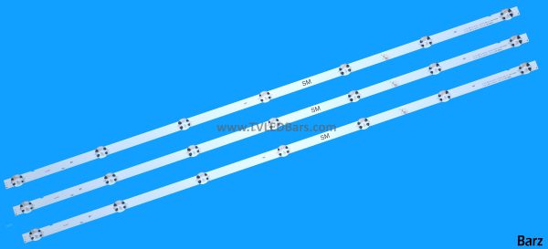 Barz LED Backlight Array Sony KDL-43WF663 KDL-43WF665 KDL-43WG663 KDL-43RF453 43" NS8S430CNO0101 L3-PTT-SM-D3-FAP-S7 LM41-00684A 3pcs