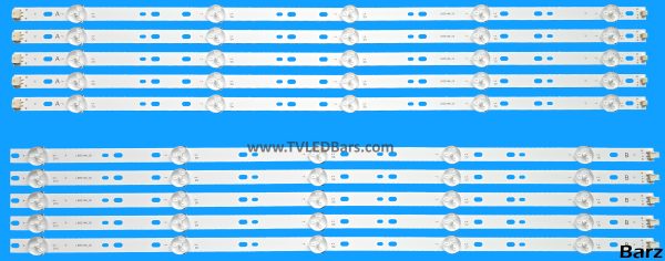 Barz LED Backlight Array Philips 996592000847 Philips 55PUS6504/12 55PUS6554/12 55" TPT550F2-PU2L03.Q REV:S03A LB5514E V0_00 + V1_01 / LB5514K V0_00 +V1_01 10pcs